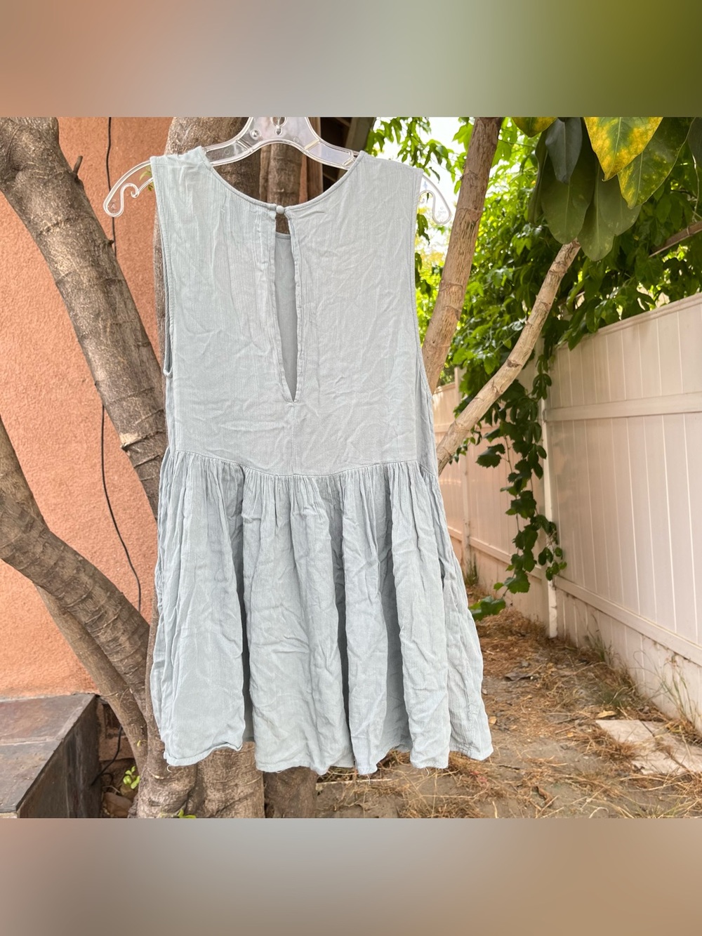 Urban Outfitters Sage Green Babydoll Mini Dress - Picture 8 of 11